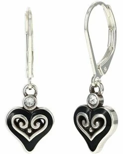 Brighton Alcazar Mystique Heart Leverback Earrings