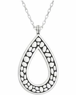 Brighton Pebble Open Tear Drop Necklace | Necklaces