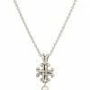Brighton Taos Pearl Cross Mini Necklace | Necklaces