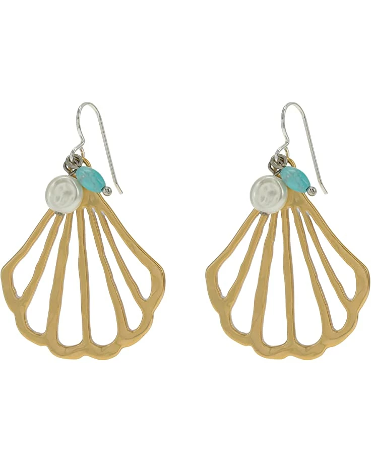 Brighton Calypso Shell French Wire Drop Earrings 1 Brighton Calypso Shell French Wire Drop Earrings