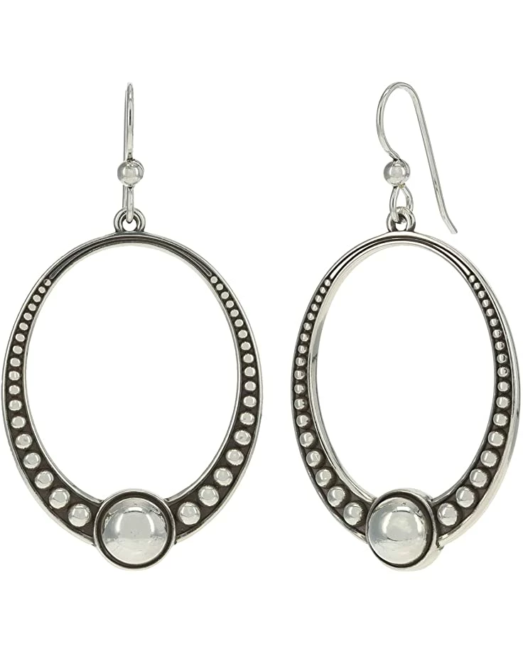 Brighton Pretty Tough Oval French Wire Earrings 1 Brighton Pretty Tough Oval French Wire Earrings