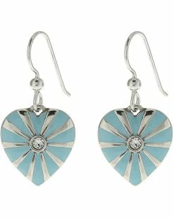 Brighton Sunray Heart French Wire Drop Earrings