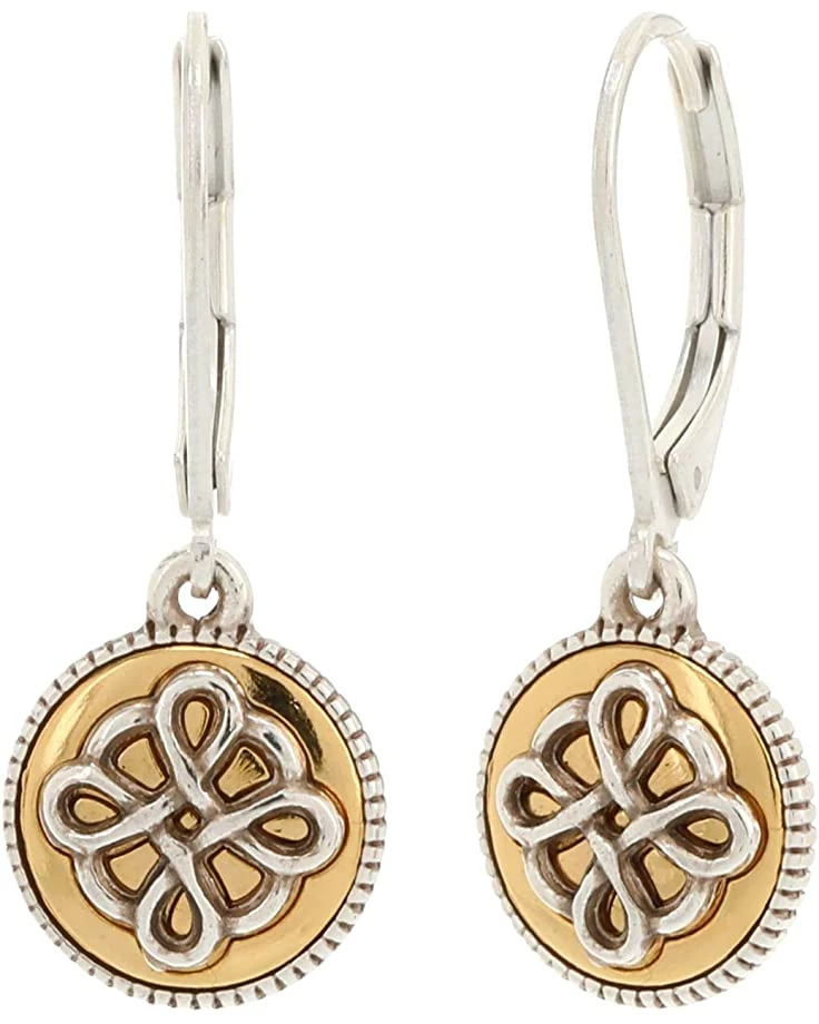 Brighton Interlok Noir Leverback Earrings 1 Brighton Interlok Noir Leverback Earrings