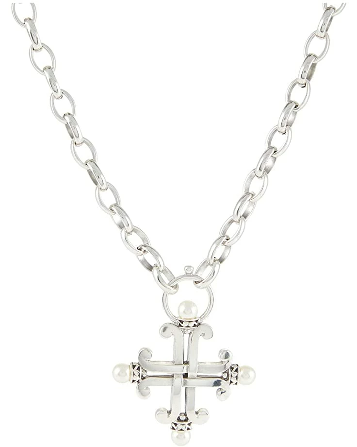 Brighton Necklaces Taos Pearl Cross Necklace 1 Brighton Necklaces Taos Pearl Cross Necklace