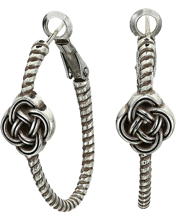 Brighton Interlok Knot Rope Hoop Earrings 1 Brighton Interlok Knot Rope Hoop Earrings