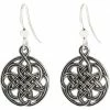Brighton Interlok Medallion French Wire Earrings