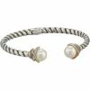 Brighton Neptune's Rings Pearl Open Hinged Bangle | Bracelets
