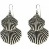 Brighton Shells Two Tier French Wire Drop Earrings