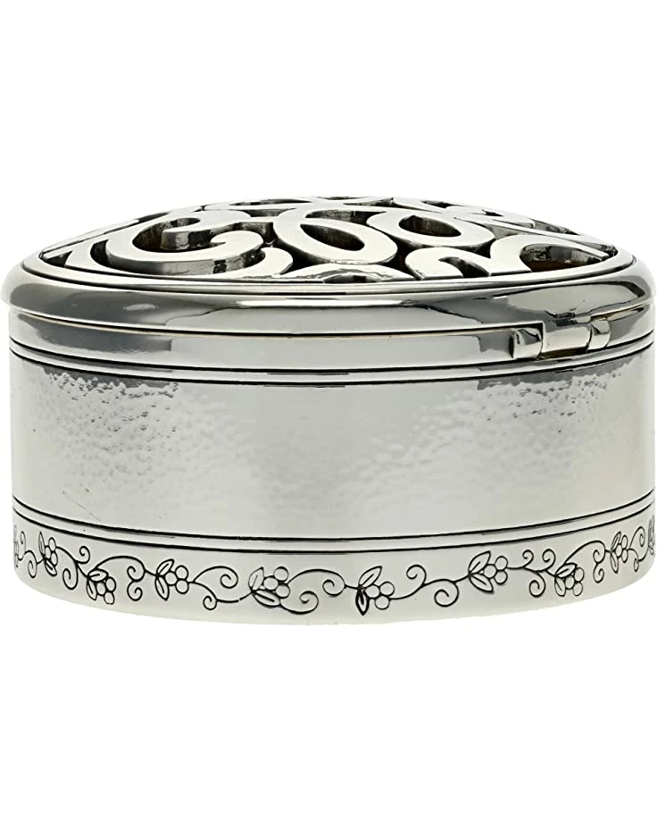 Brighton Jewelry Boxes & Cleaners Skribble Round Jewelry Trinket Box 2 Brighton Jewelry Boxes & Cleaners Skribble Round Jewelry Trinket Box - Image 2