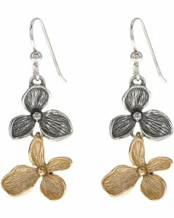 Brighton Everbloom Duo French Wire Drop Earrings