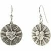Brighton Celeste Heart French Wire Drop Earrings