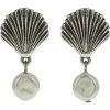 Brighton Shells Pearl Drop Earrings