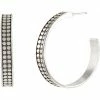 Brighton Pebble Dot Medium Hoop Earrings