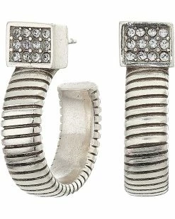 Brighton Meridian Zenith Tubogas Hoop Earrings