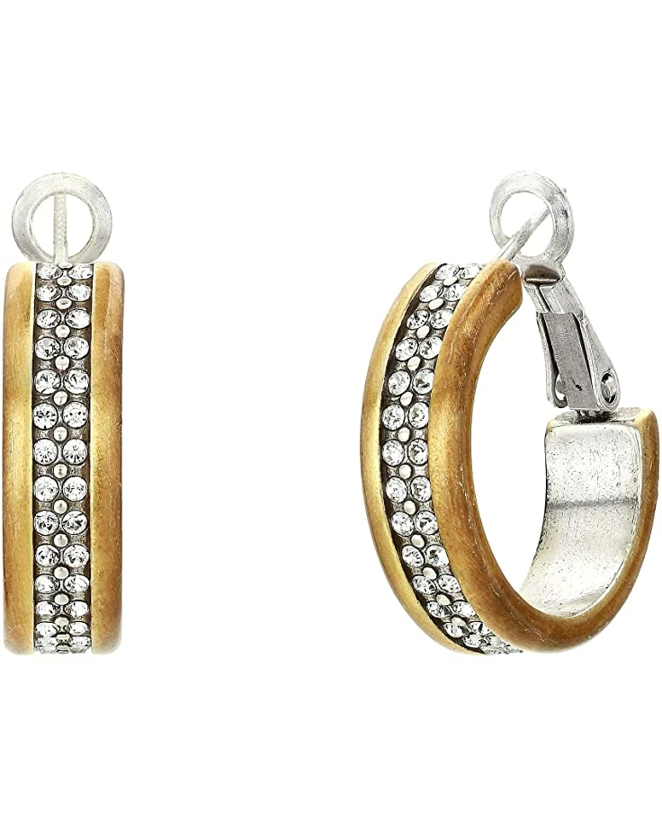 Brighton Meridian Two-Tone Hoop Earrings 1 Brighton Meridian Two-Tone Hoop Earrings