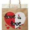 Brighton Love is Love Burlap Tote Bag | Handbags